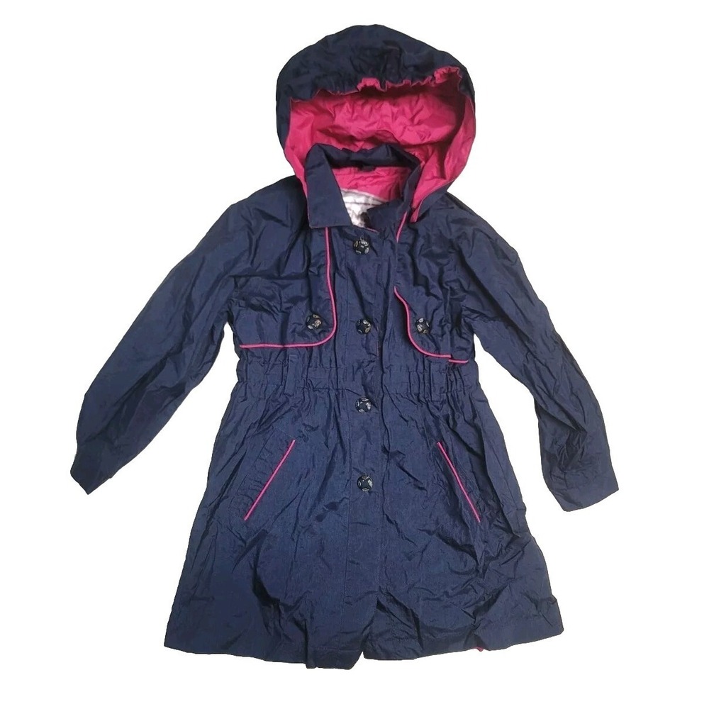 Vintage  French‎ Toast Nylon Girls Jacket  4 Navy Blue